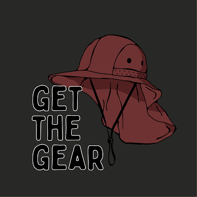 Get The Gear gear hat illustration portlandia