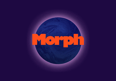 Morph brand identity brand brand identity branding color colour event global graphic design logo logotype orange purple social media striking typography
