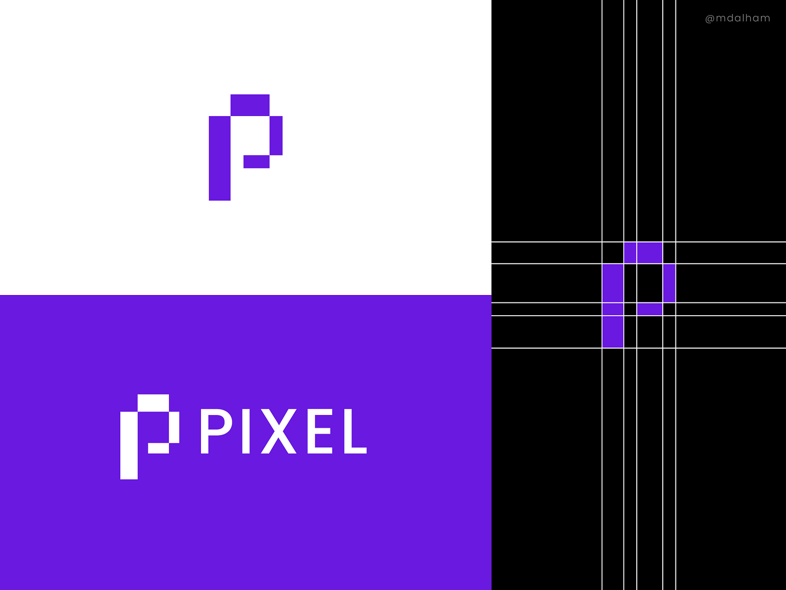 Letter Logo Design - Pixel By Md Alham On Dribbble