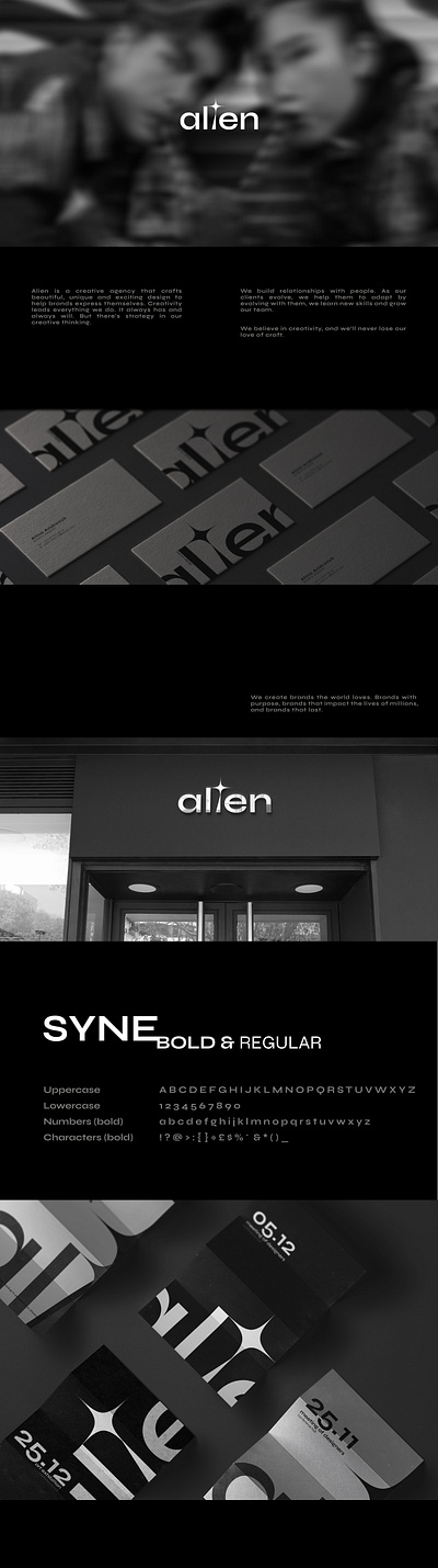 ALIEN branding design graphic design illustration logo typography vector