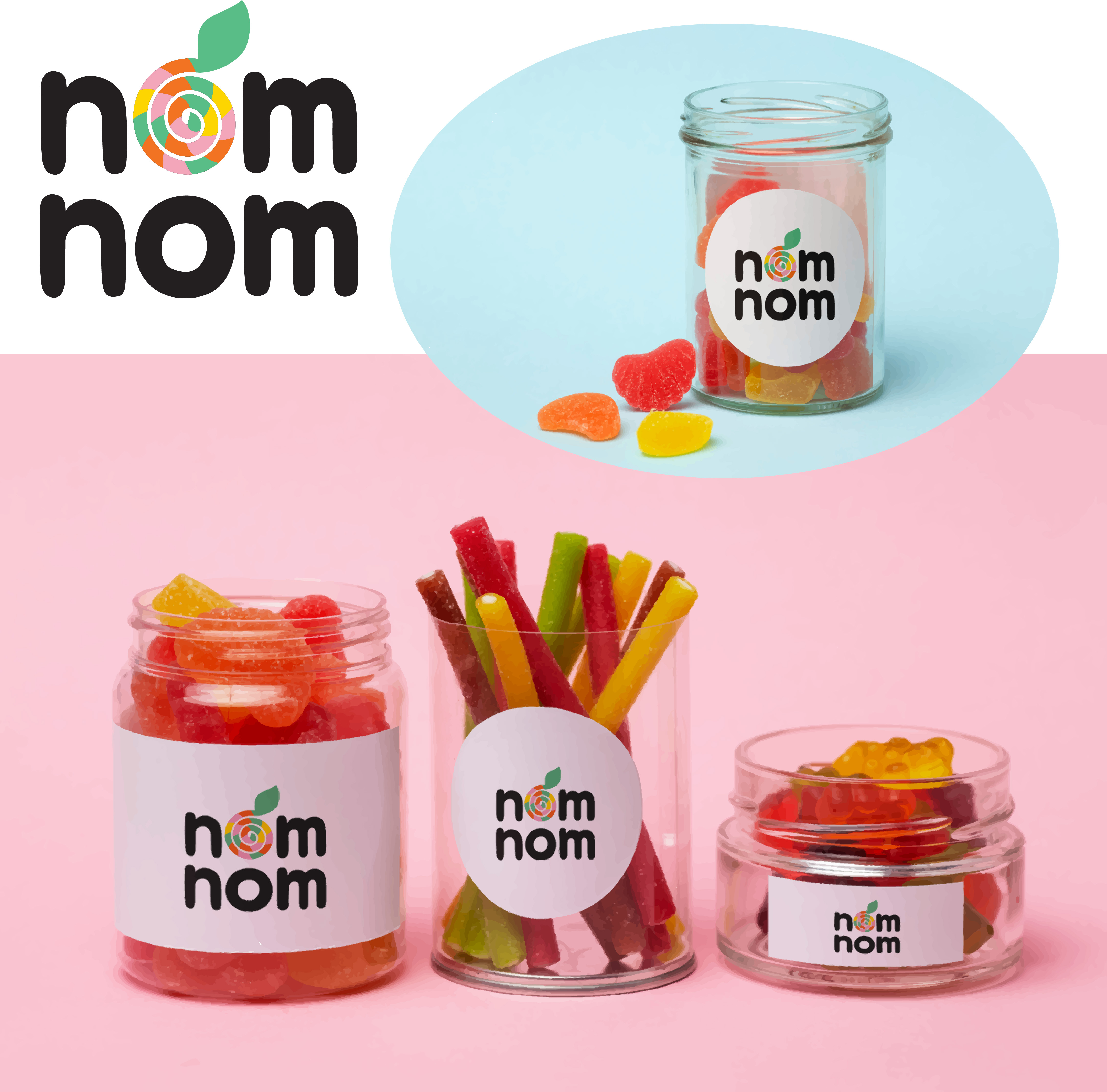 Vegetarian candy logo design branding candy graphic design logo vegetarian