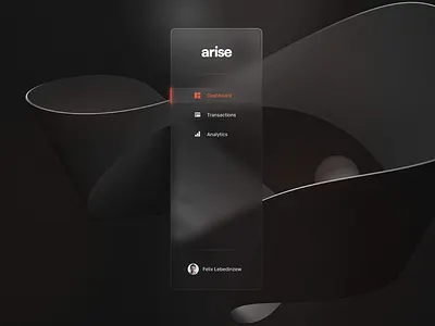 Dashboard Navigation Concept abstract app berlin concept darkmode dashboard finance fintech glass lightmode minimal navigation simplicity ui webdesign