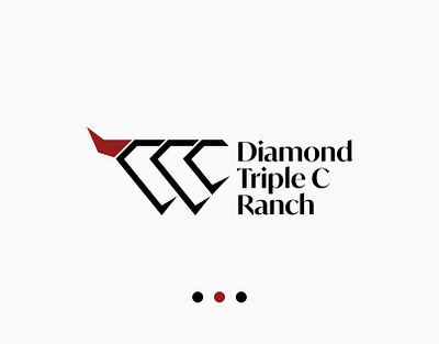 Diamond Triple C Ranch Logo Concept branding cattle diamond logo graphic design logo ranch triple c logo