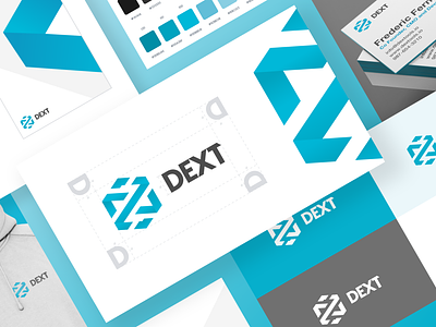 DEXTools - Your Hub for Decentralized Trading - Corporate Design blockchain blue brandguide branding corporate design graphic design identity identity design logo logo design styleguide teal web3