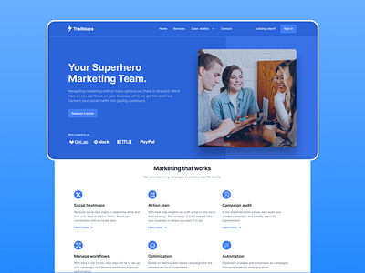 Marketing Website Design clean daily ui daily ux marketing marketing company website minimal smma social media marketing ui ux web design website