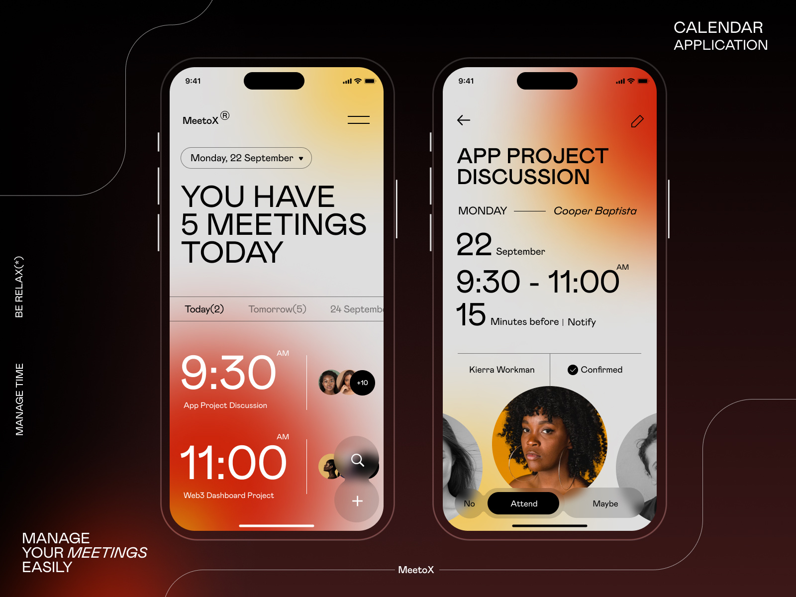 Calendar Application by Izmahsa for Geex Arts on Dribbble