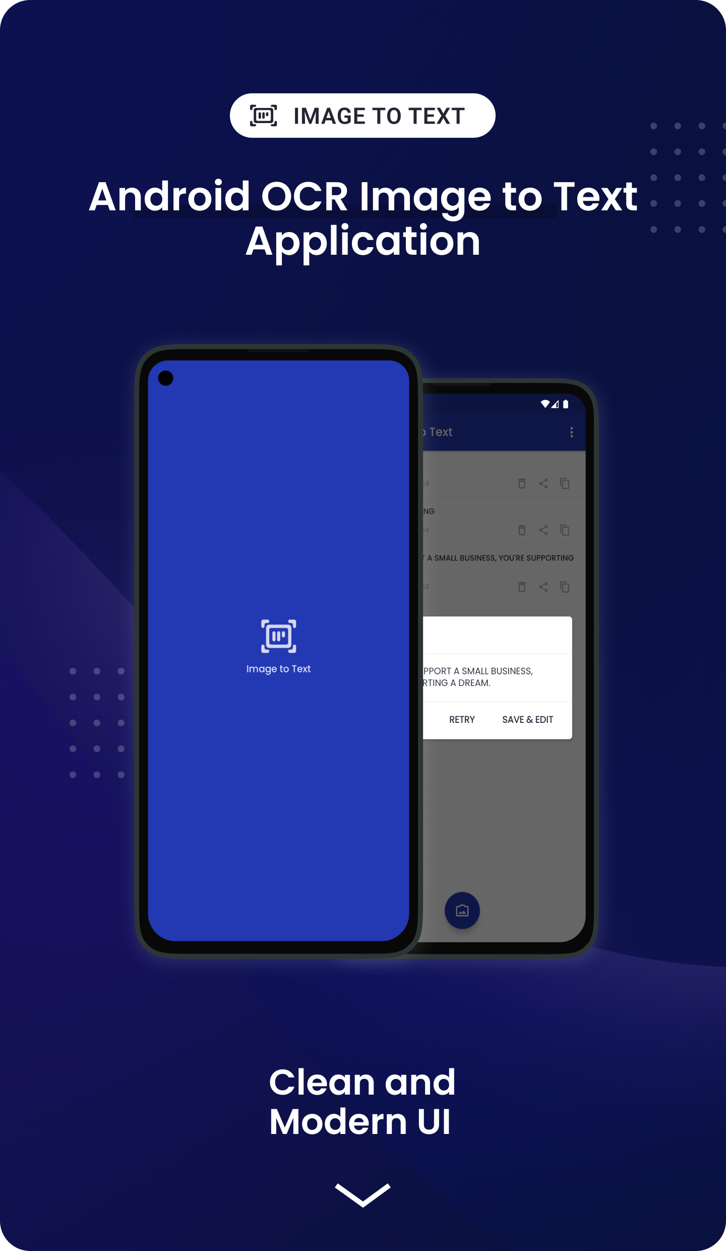OCR - Image to Text Android android dream space image to text materialdesign mobile ui ocr ux design
