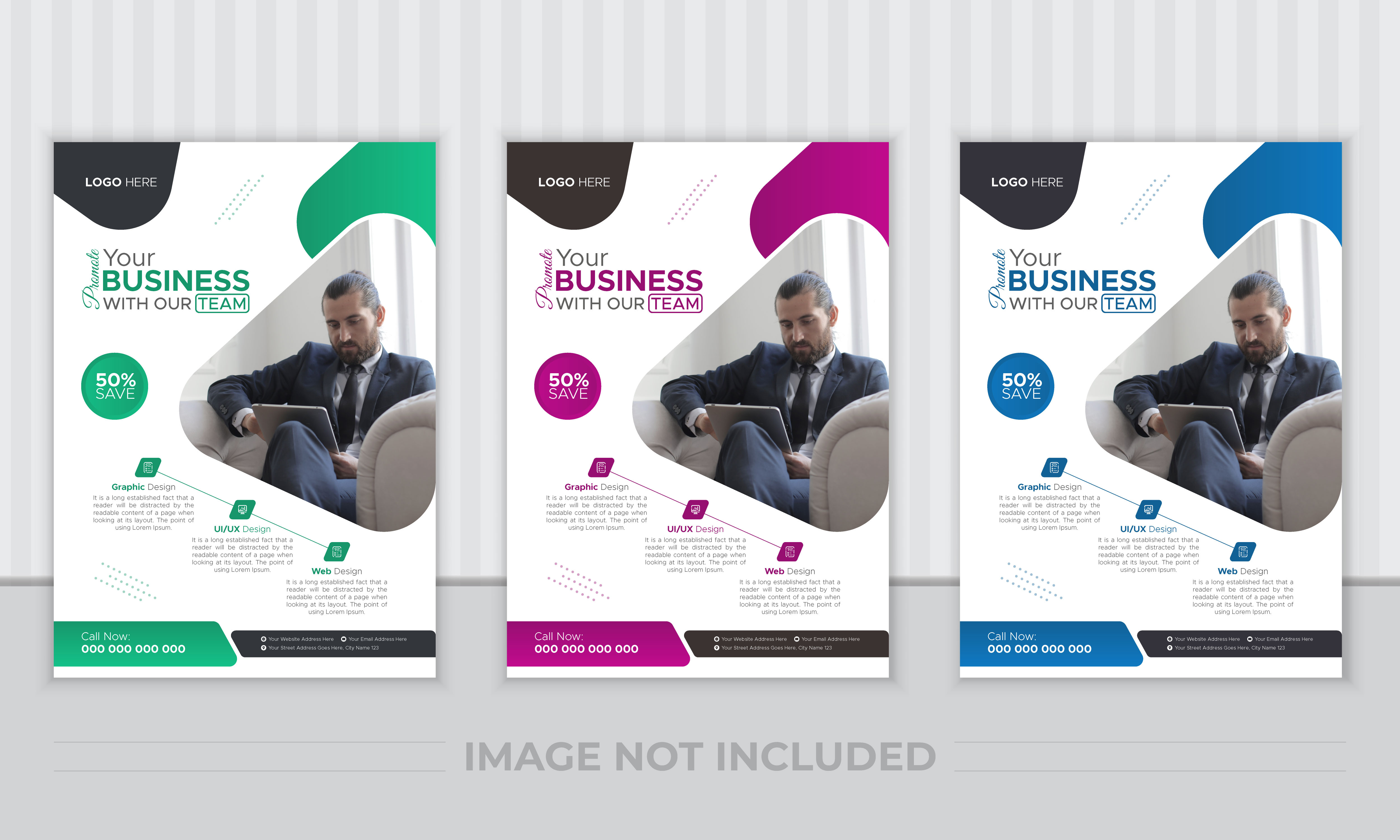 Corporate Business Flyer and Brochure Design Template business business flyer clean design f flyer design graphic design illustration logo minimal