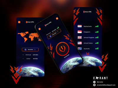 JinzoVPN - Mobile App app design figma mobile app ui ui design ux ux design vpn