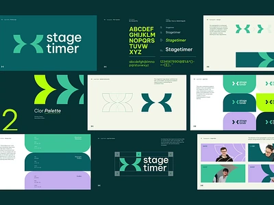 Stagetimer - Brand Guideline brand brand concept brand guideline brand identity branding countdown timer design graphic design logo logo concept