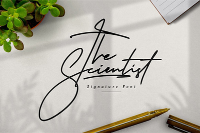 Free Signature Script Font - The Scientist Signature script font