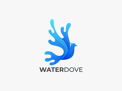 WATER DOVE branding design dove coloring graphic design icon logo water dove water dove coloring water dove logo