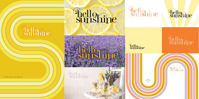 Hello Sunshine color palette design graphic design illustration typography