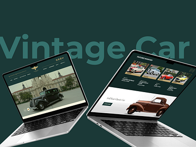 Web Vintage Car car homepage landing page mustang retro ui ux ui design uidesign vintage web web vintage webdesign website
