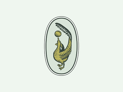 Rev's Golf Lounge Illustration albatross americana badge bird brand branding design etching feathers fort worth golf golfball graphic design green illustration ink logo par pen vector