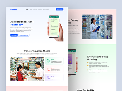 Healthtech Startup Website Design - Pharmacy Website, Healthcare healthcare website design minimal website design pharmacy website design soft colors website web design