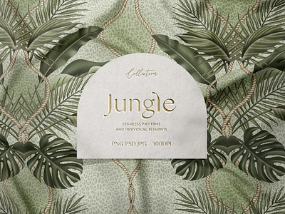 Jungle - Pattern Collection app branding design graphic design illustration logo typography ui ux vector