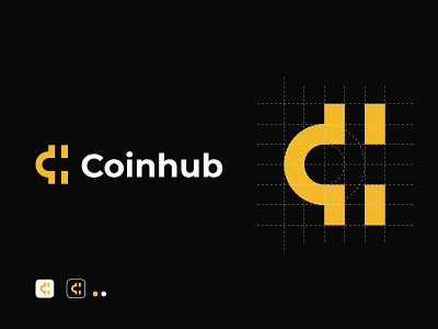 Coinhub Logo Design branding cryptocurrency data finance logo logo design logos symbol tech tech logo technology technology logo
