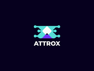 Attrox Logo, Technology, Tech, Startup, Company, Business, Logo a a letter logo a tech a technology brand identity branding branding design business company icon logo logo design logo designer logos logotype minimalist software company typography unused logos visual identity