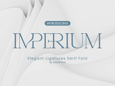 Imperium Serif Font design elegant font ligature lowercase modern serif typeface typography uppercase