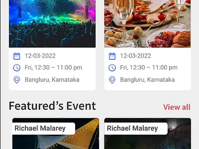 Event Application & Website animation application design event figma filter notifications prototyping share typography userpersona video website