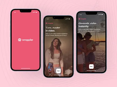 Wrappler - Video Editing App UI Kit animation app design dashboard design design dribble figma design illustration landing page landing page design logo mobile app design mockup design modern design motion graphics new design trending ui ui design ux design video editing app