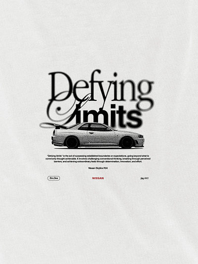 "Defying Limits" apparel cars clothing design fashion graphic design illustration jdm poster streetwear