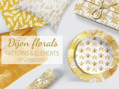 Dijon Florals app branding design graphic design illustration logo typography ui ux vector