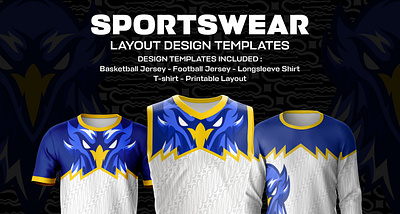 EAGLE JERSEY TEMPLATE DESIGN apparel basketball clothing design eagle football graphic design illustration jersey layout sports sportswear template uniform