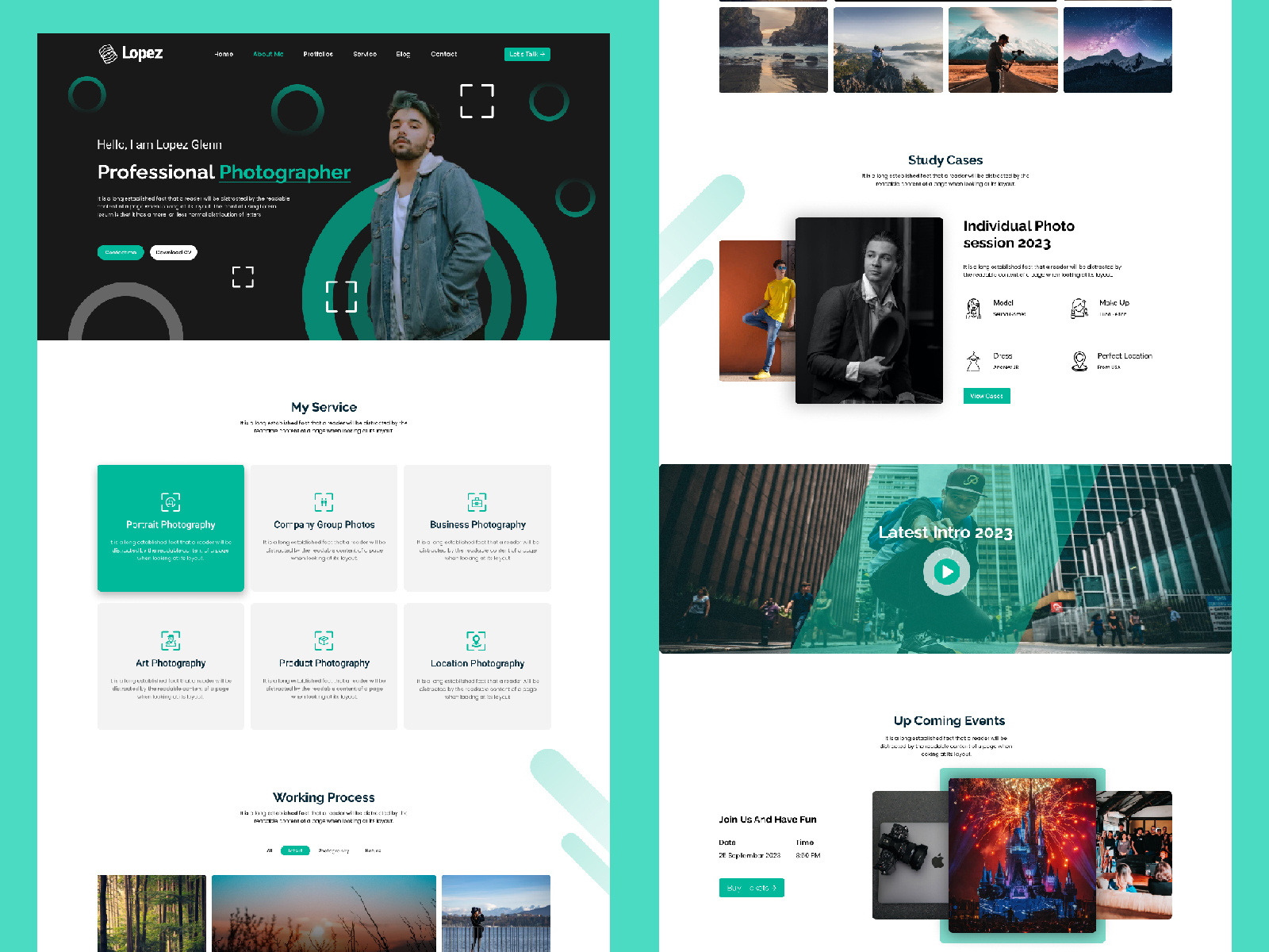 Lopez - Personal Portfolio Website Figma Template by Niyamul Hasan on ...