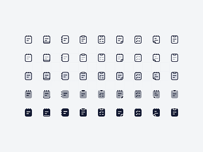 Note & Task Icons clean figma icon free icon icon icon design icon library icon pack icon set iconography icons interface icon minimal note note task note icon notebook task task icon ui ui design