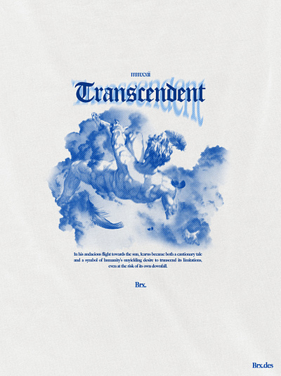 "Transcendent" apparel branding clothing design graphic design illustration poster streetwear