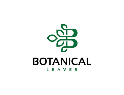 Letter B Leaf Logo app b leaves botanical branding health b icon leaf logo letter b bio logo nature vector