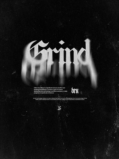 "Grind" apparel branding clothing design graphic design illustration poster streetwear
