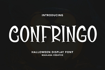 Confringo Halloween Display Font branding decorative font font fonts graphic design logo maulana creative font maulanacreative nostalgic sans font serif font