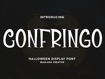 Confringo Halloween Display Font branding decorative font font fonts graphic design logo maulana creative font maulanacreative nostalgic sans font serif font