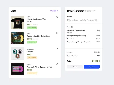 ShopBand - Interface Component (cont.) apps band branding component design ios merch minimalism minimalist music new popular trending ui ux