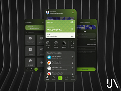 A Mobile Banking App Exploration app banking black finance fintech green intuitive mobile mobile app mobilebanking simple ui ux