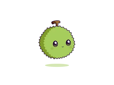 Day 146-365 Durian! cute design durian fruit kawaii vector
