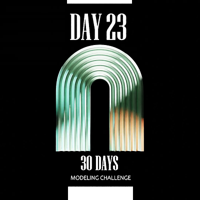 30 days modeling challenge - day 23 3d animatedgif animation b3d blender motion graphics
