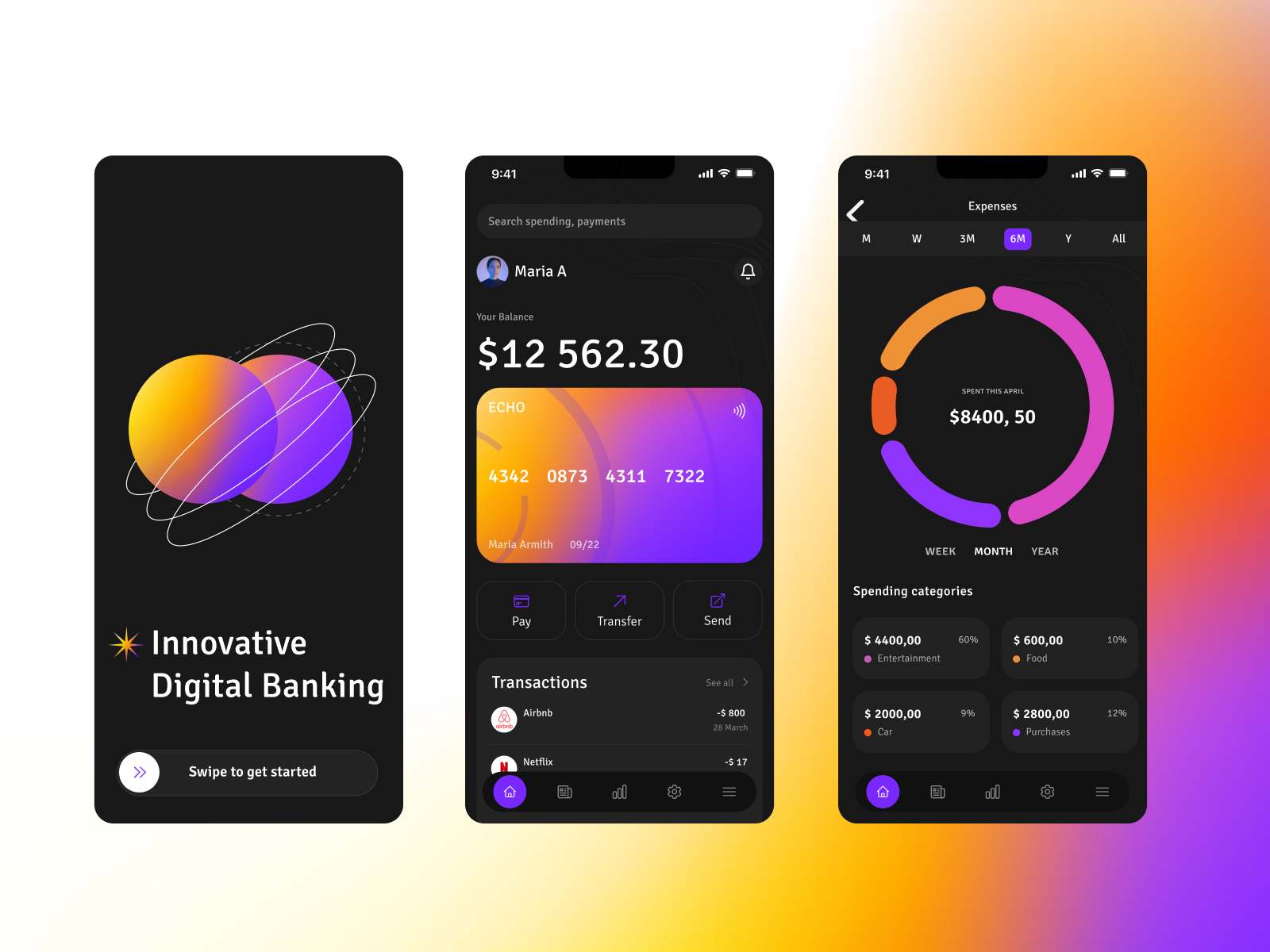 Digital Bank bank branding desktop fintech graphic design popular ui uiux