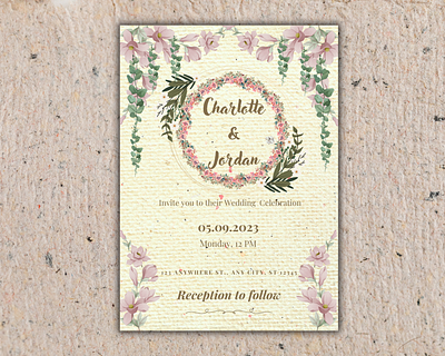 Wedding Invitation Card - Template