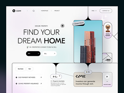 Real Estate Web v12 🏡 3d broker interface investment landing page layout minimal product design property real estate real estate agency rent rental service trending typography ui ux visual web webflow