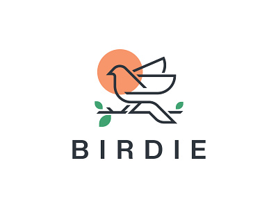 Bird Logo animal logo app bird logo branding flying bird icon logo tropical bird vector