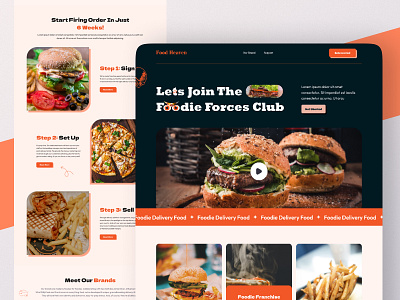 Food Brand website 3d animation best of dribbble branding design food food brand website graphic design illustration landing page logo motion graphics restaurant ui uidesign uiux ux uxdesign