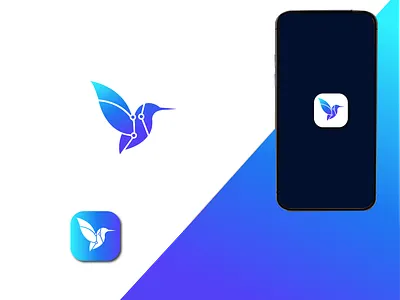 BIRDTECH LOGO app logo birdtech logo branding computer digital bird entertainment gradient color innovation logotype modern bird software startup studio tech tech logo technology bird thinking webdesign website webtechnology