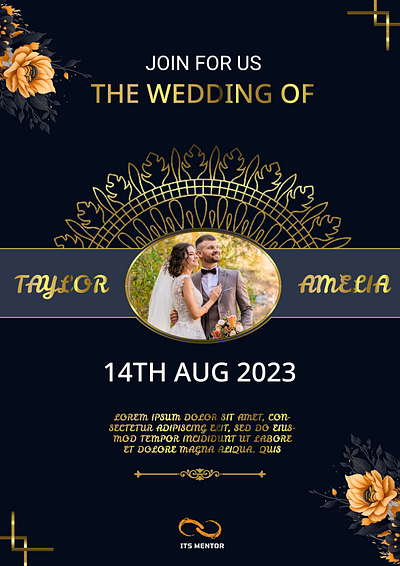 WEDDING CARD branding graphic design invitation card logo wedding card design