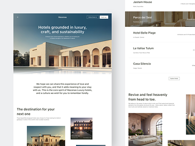 Macenas - Hotel Booking Landingpage booking clean design home page hotel hotel booking hotel booking website hotel website landing landing page landingpage minimal reservation web room simple web web design website website design website hotel booking