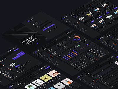 DB - Sales Analytics Dashboard - Dark Theme analytics black chart customers dark themes dashboard details list manager order overview reports sales sell store manager ui ui design uiux uiux design uxui
