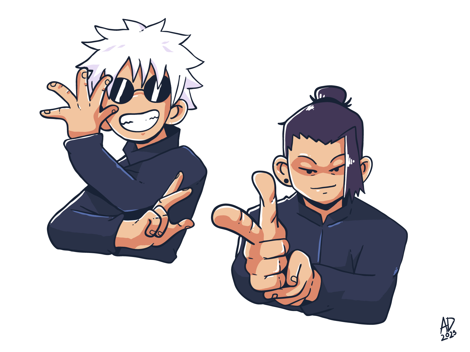 Gojo X Geto Jujutsu Kaisen Fanart By Adhe Pratama Putra On Dribbble